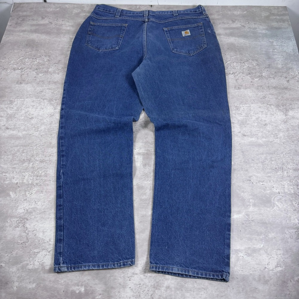 Carhartt Relaxed Fit Denim Jeans 38/32 Blue Workwear Denim